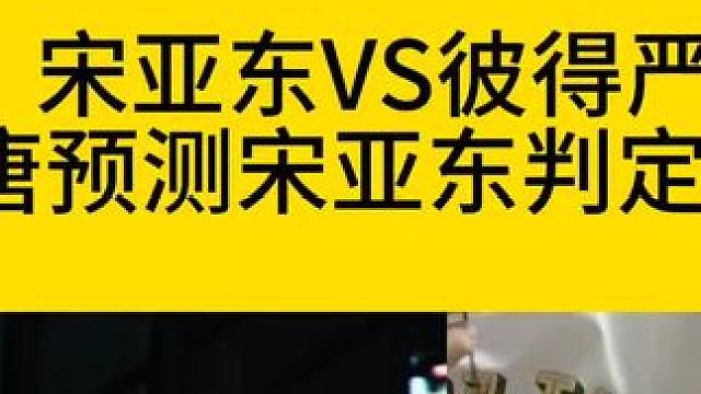 宋亚东VS彼得严；老唐预测：宋亚东判定获胜#宋亚东 #宋亚东vs彼得严 #ufc299宋亚东vs彼得