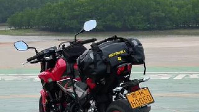 一包行李一辆摩托，出发，随心走随心停，独行侠的快乐#cb400f #摩托车 #摩旅
