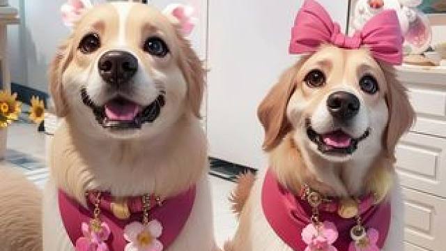 狗狗用这个特效绝美了#人人都是ai艺术家