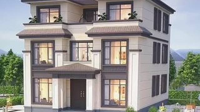 新中式风格乡村别墅大气#剪力墙结构 #农村自建房