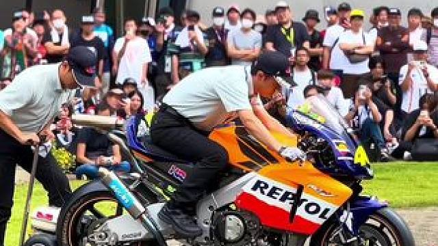 #摩托车领航计划 本田当年的五缸神车 RC211V冷启动声浪