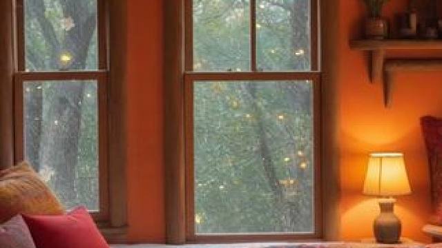 在深秋的温暖小树屋里，雨声，落叶，燃起炉火，放松入睡 #白噪音 #助眠声音 #睡眠音乐 #催眠疗愈 