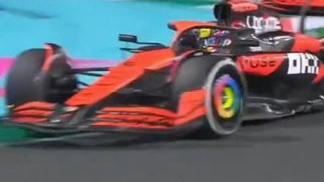 #2024f1沙特大奖赛 佩雷兹因不安全释放被罚时5秒#赛车 #f1 #弯道快才是真的快 #第一视角