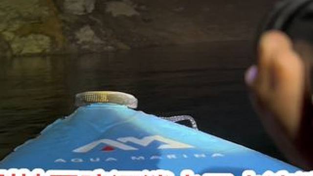 先锋探路，发现消水口水流湍急。#洞穴探秘 #惊险刺激 #第一视角 #旅行大玩家