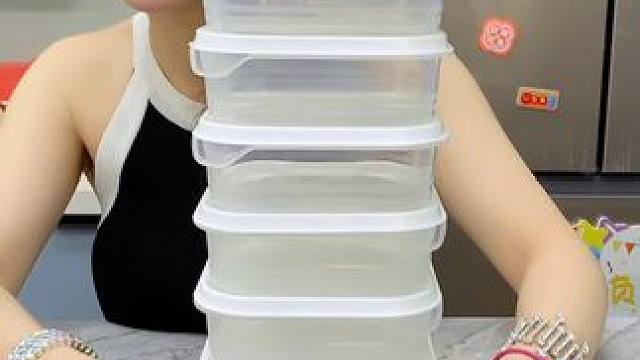 冰箱保鲜盒来活动了，9块9到手10个350毫升大容量的冰箱保鲜盒，真得是太划算了#保鲜盒 #冰箱收纳