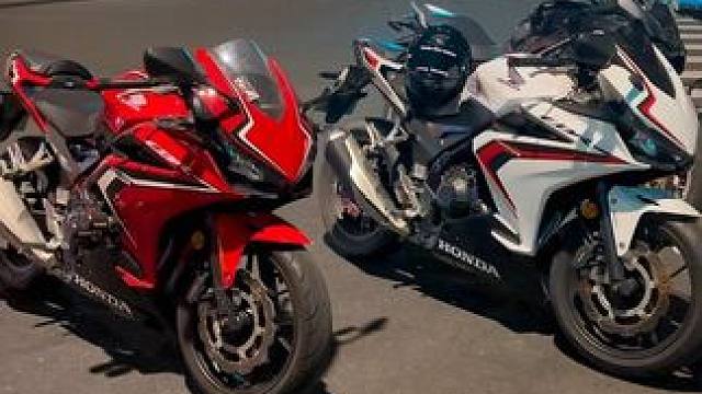 我不说的话你肯定看不出来白色已经快4000公里了，红色才几百公里，#机车 #机车梦 #本田cbr40