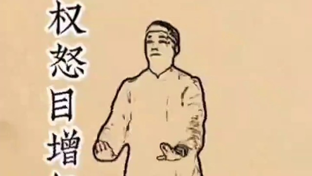 八段锦第七式：攒拳怒目增气力