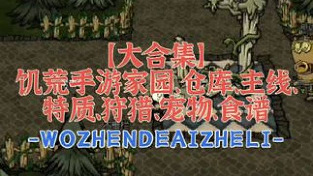 【大合集】饥荒手游家园、仓库、主线、特质、狩猎、宠物、食谱等等大合集（点赞过百送合集表格）#饥荒 #