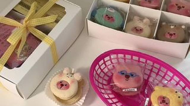 沉浸式打包马卡龙#韩式马卡龙 #沉浸式打包马卡龙 #马卡龙 #南宁蛋糕 #hahacake