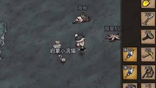 #饥荒新家园 #饥困荒野 #游戏日常 #手游 饥困荒野小知识之海星陷阱