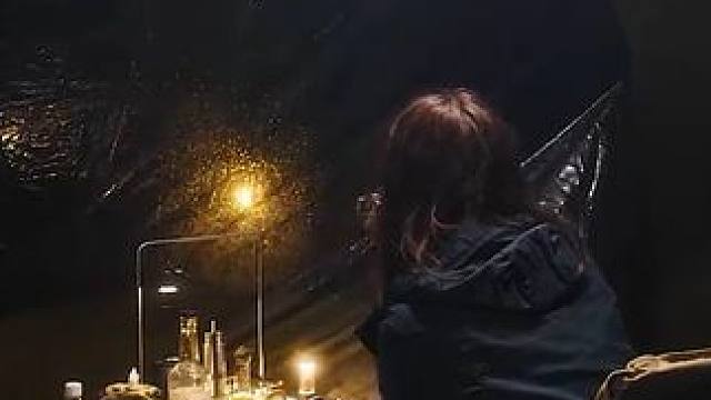 暴雨天独自在松树林中露营，享受一个人的露营时光#露营 #户外露营