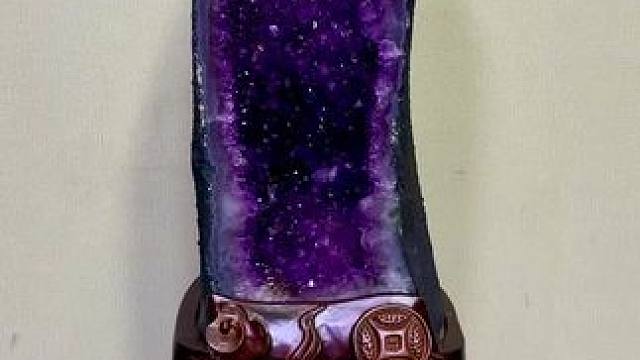 一帆风顺型紫晶洞#九紫离火运 #天然水晶 #紫晶洞 #精品摆件 #招财