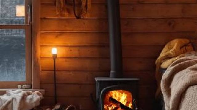 暴风雪夜，住在一个山村温暖小屋里，炉火声，风雪声，助眠氛围 #白噪音 #助眠声音 #睡眠音乐 #催眠