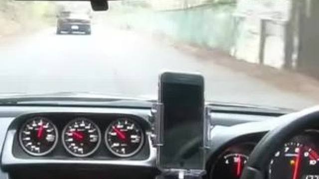 一万转换挡跑山是什么感觉？手动挡开的和“自动挡”一样？马自达RX8群马山路追击日产S15 #马自达r