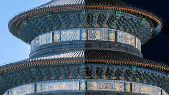 都说天坛白天一般，但关灯后绝了#天坛 #旅游推荐官 #旅游大玩家