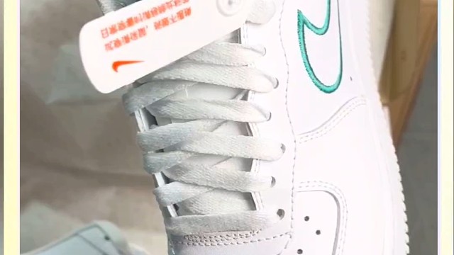 空军白绿勾。市售最强空军天花板品质！ #超好看鞋子推荐