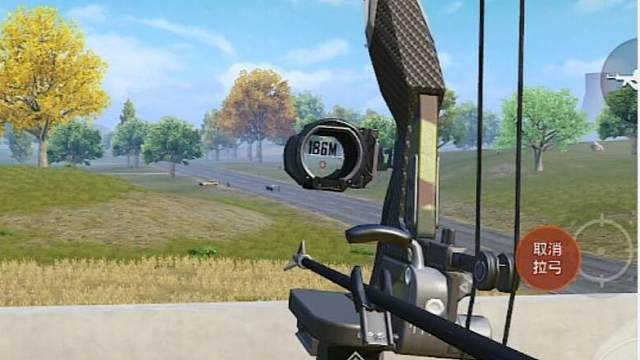 落地P90+复合弓！移动靶一箭秒杀！ #吃鸡日常 #和平精英空岛集结