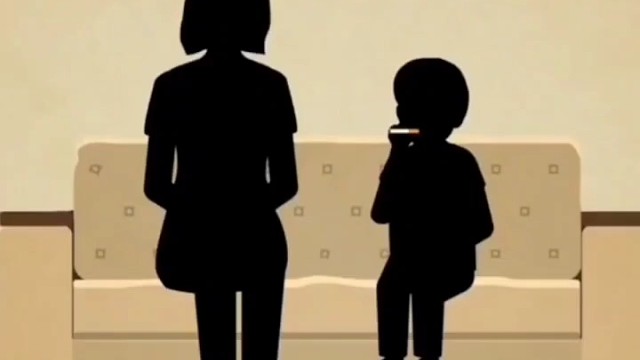 孩子吸烟，喝令禁止耐心引导