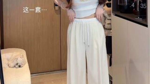 国风套装米色还是灰色呀#开春搭配 #穿出高级感 #这样穿太好看了 #小个子显高显瘦穿搭