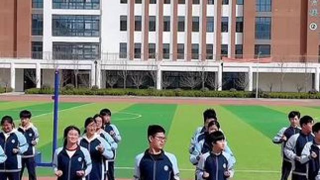 春暖花开的日子里最适合运动了#武术操 #团体操 #校园活动 #我的学生 #趣dou校园