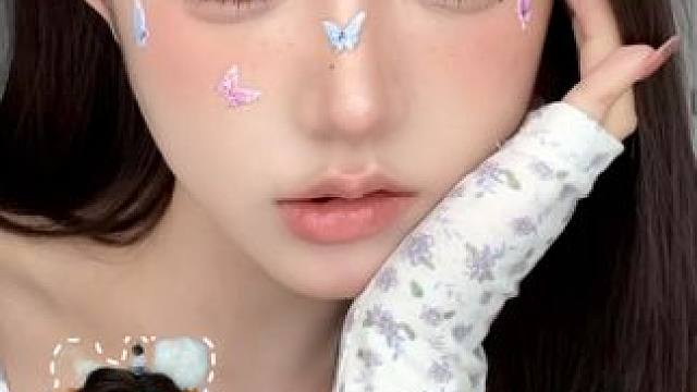 详细妆教！ 美式韩妆和蝴蝶尊的很搭！#妆教 #美式韩妆 #妆面记录