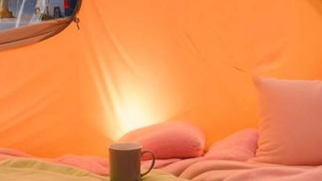 露营遇到了暴风雪，今天就睡在温暖舒适的帐篷里吧！ #白噪音 #助眠声音 #助眠视频