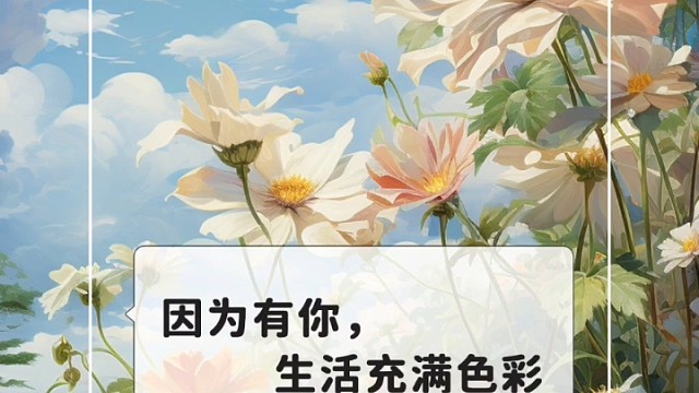 因为有你，生活充满色彩