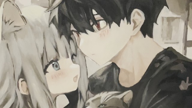 没啥才艺就会画二次元