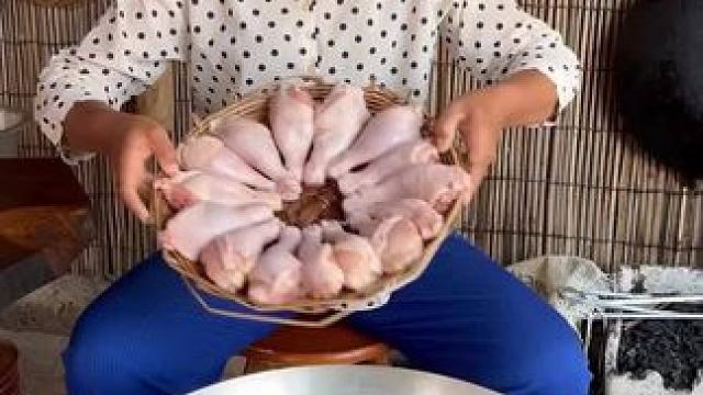 美味的腿#农村户外美食 #鸡腿#烹饪#大口吃肉 #美食vlog