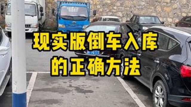 现实版倒车入库的三种方法 #汽车知识 #驾驶技巧 #倒车入库