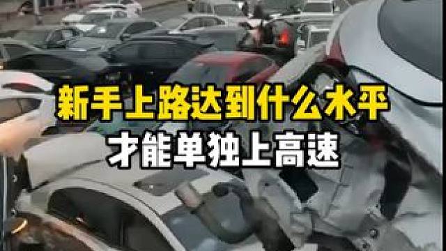 新手上路达到什么水平后，才能独自开车上高速 #汽车知识 #每天一个用车知识 #带你懂车