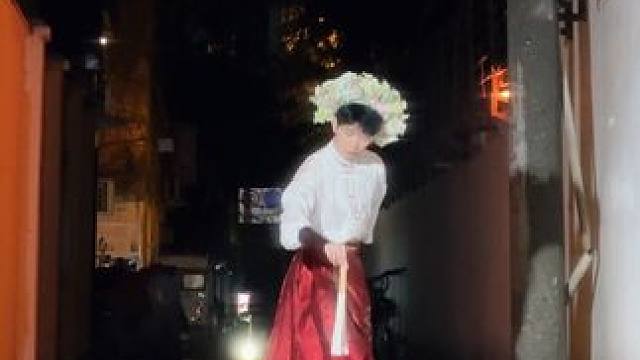 和春天跳一支舞 #国风 #簪花 #古典舞 #兰亭序 #户外舞蹈