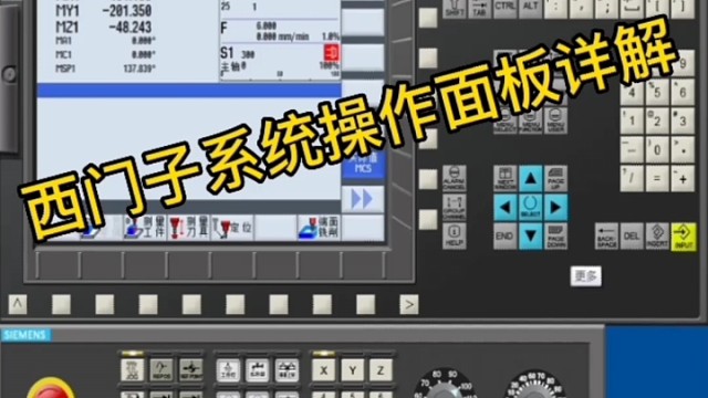 西门子系统操作面板详解