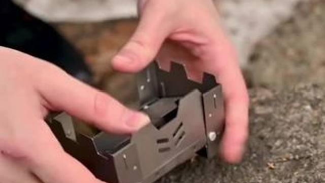 小小钛炉，作为轻量化炉具使用或者备用炉都是很好的选择#露营报告 #户外 #野营