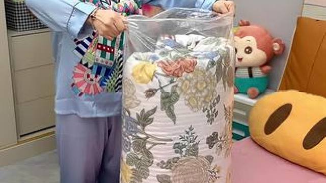 换季的被子衣服用这个收纳袋装起来，防尘防潮，干净卫生，拿衣服也一目了然#收纳袋