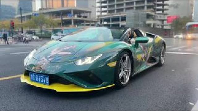 兄弟们，这小牛涂装确实帅呀#兰博基尼 #兰博基尼huracan #痛车