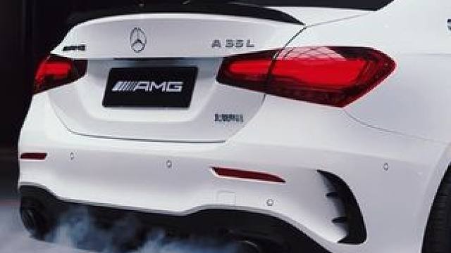 2024款A35L原厂排气声浪 原地增压、原地6000转断油，原地放炮。#AMG #A35L #排气