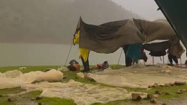 天有不测风云……#露营报告 #春天的第一场露营