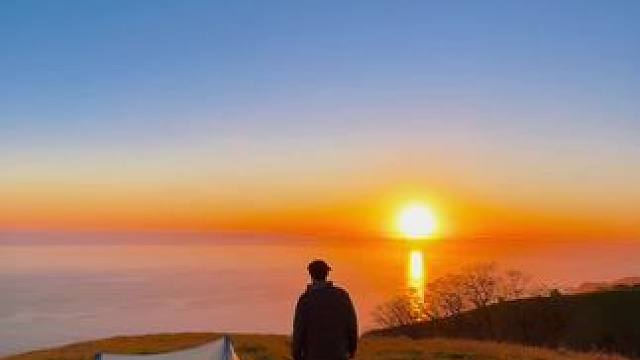 去露营看日出#露营报告 #春天的第一场露营