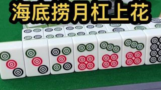 海底捞月杠上花#jj麻将 #打麻将的小仙女 #去打麻将的路上风都是甜的