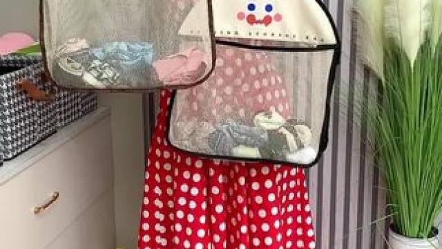 这个大开口设计的收纳网兜，放衣柜里收纳袜子或者放厨房收纳塑料袋真的超方便#网兜  #网兜收纳袋  #