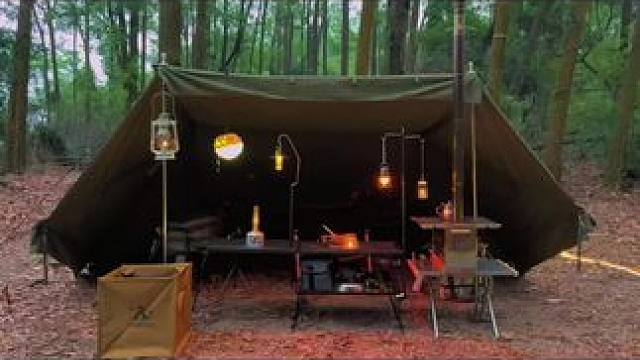 庇护所露营️#感受大自然 #春光正好去露营 #庇护所露营 #惬意时光 #山野自然