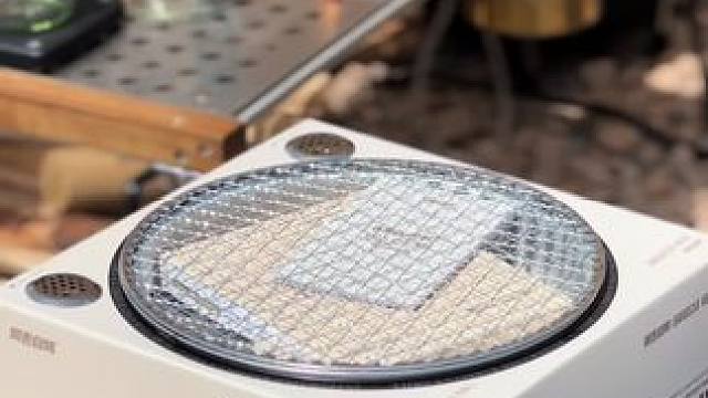 野餐用这个烧烤，颜值高续航久又方便#露营报告 #户外 #野营