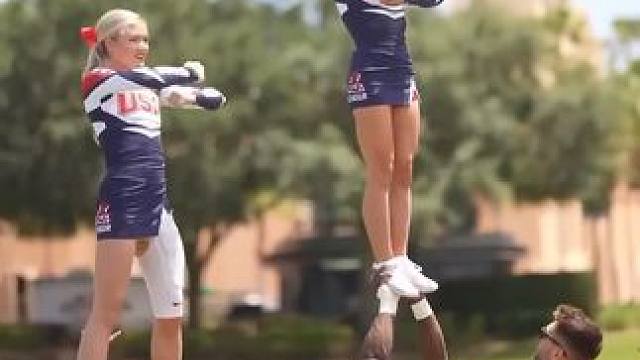 #啦啦操 #体育精神 #高水平运动员