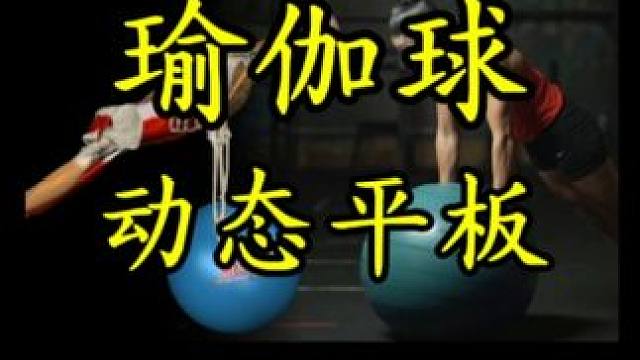瑜伽球动态平板→核心以及稳定肌 #平板支撑 #动态平板 #瑜伽球 #核心力量 #稳定性训练