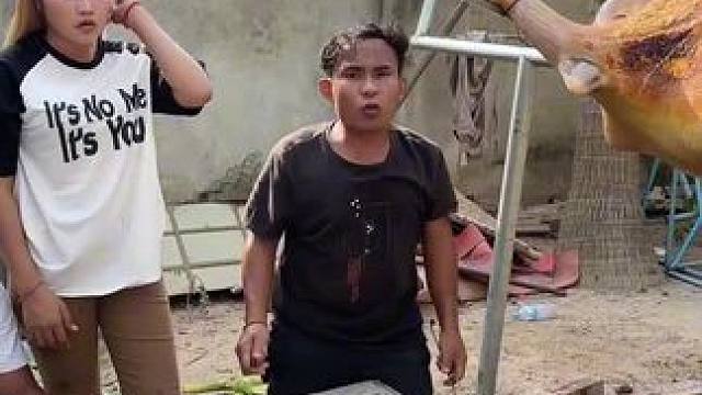 烤全牛 #乡村味道 #农村生活 #农村美食 #烤全牛