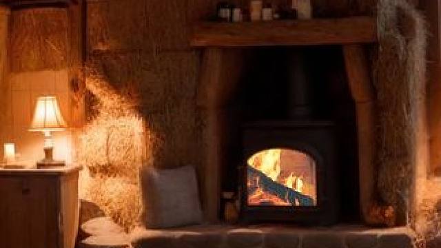 暴风雪夜，住在一个舒适的草屋里，聆听着巨大风雪，放松入睡 #白噪音 #助眠声音 #睡眠音乐 #催眠疗