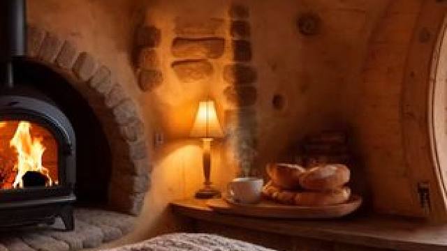 这个暴风雪夜，住在有热茶和食物的舒适小屋里吧！ #白噪音 #助眠视频 #解压助眠