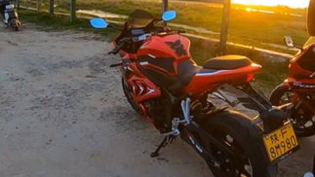 惬意的饭后骑行。上元观～董家营路线真是美景不断，百游不厌！#cbr650r