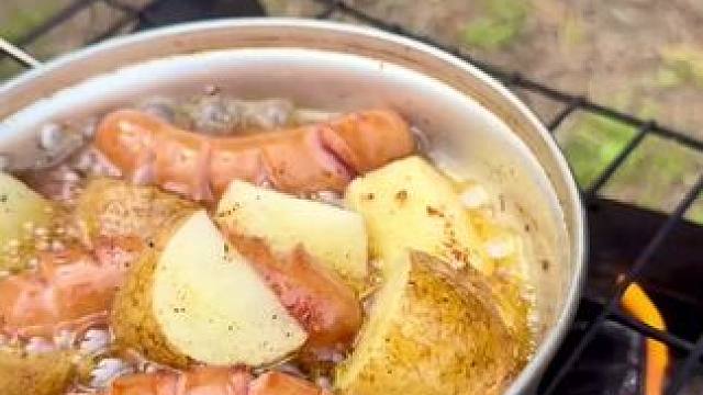 露营土豆肠#露营报告 #户外 #野营 #户外美食 #一起去野餐吧